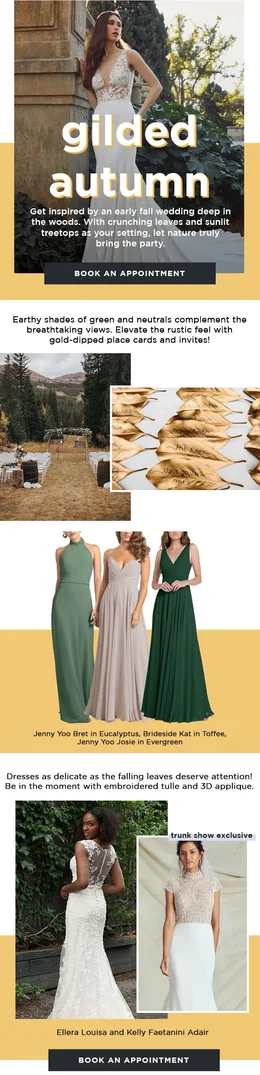 Gilded autumn email