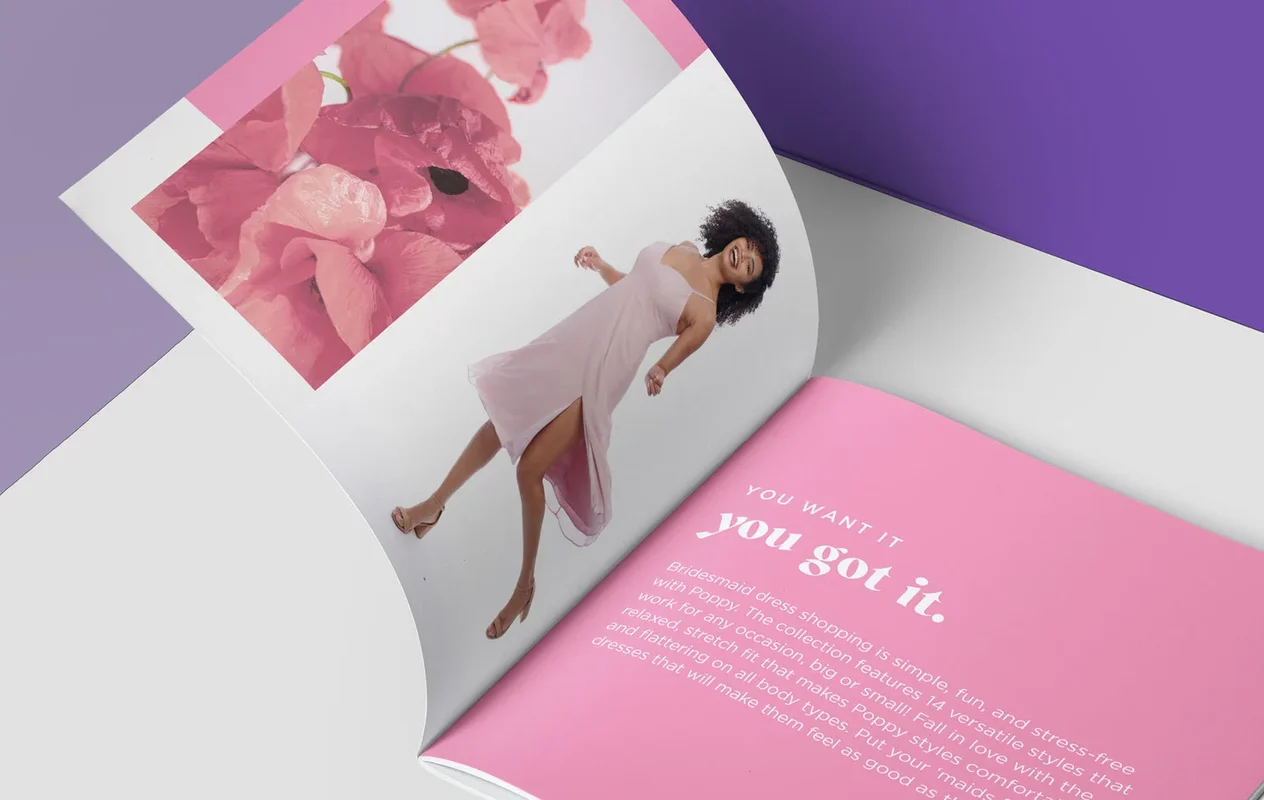 Poppy brand book spread: You want it, you got it