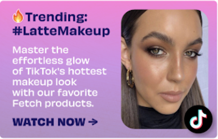 Email module: Trending #LatteMakeup, watch now