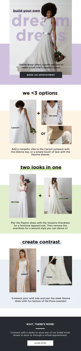 Build your own dream dress email