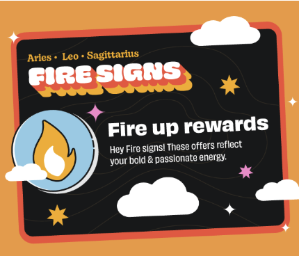 Email module for fire signs: Fire up rewards