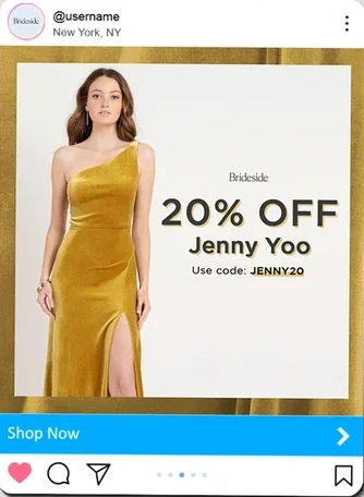 Brideside ad, version A: velvet