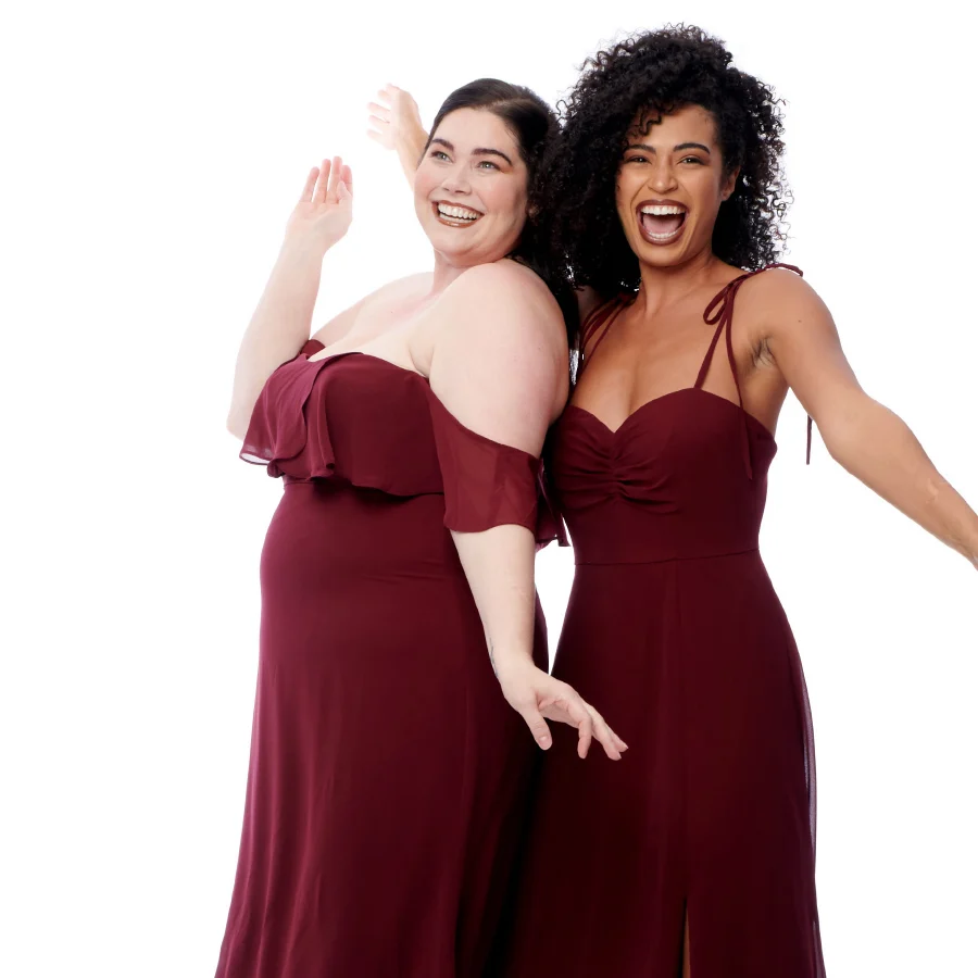 Poppy lookbook: burgundy dresses