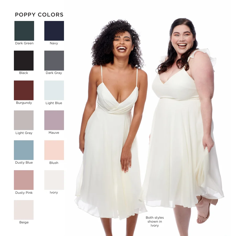Poppy lookbook: the 13 colors